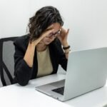 Frustrated user staring at WordPress White Screen of Death.