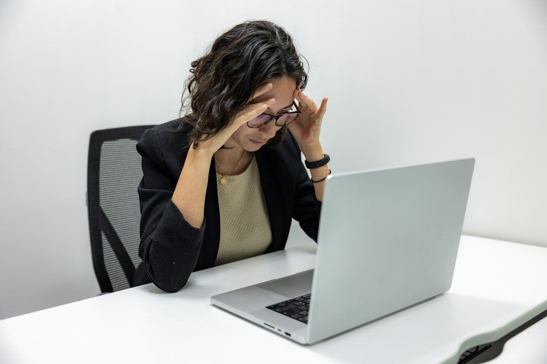 Frustrated user staring at WordPress White Screen of Death